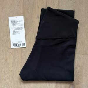 EUC wunder under nulu high rise 25" size 4 black lululemon